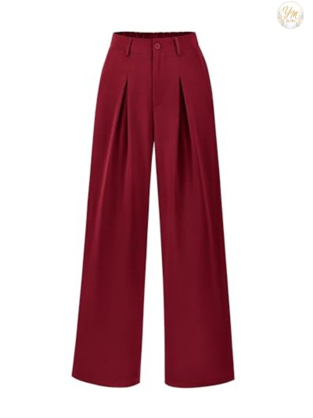 High Waisted Wide Leg Palazzo Pants Button Down Pleated Trousers Pockets
